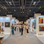 A photo from World Art Dubai art lovers walking in the art fair