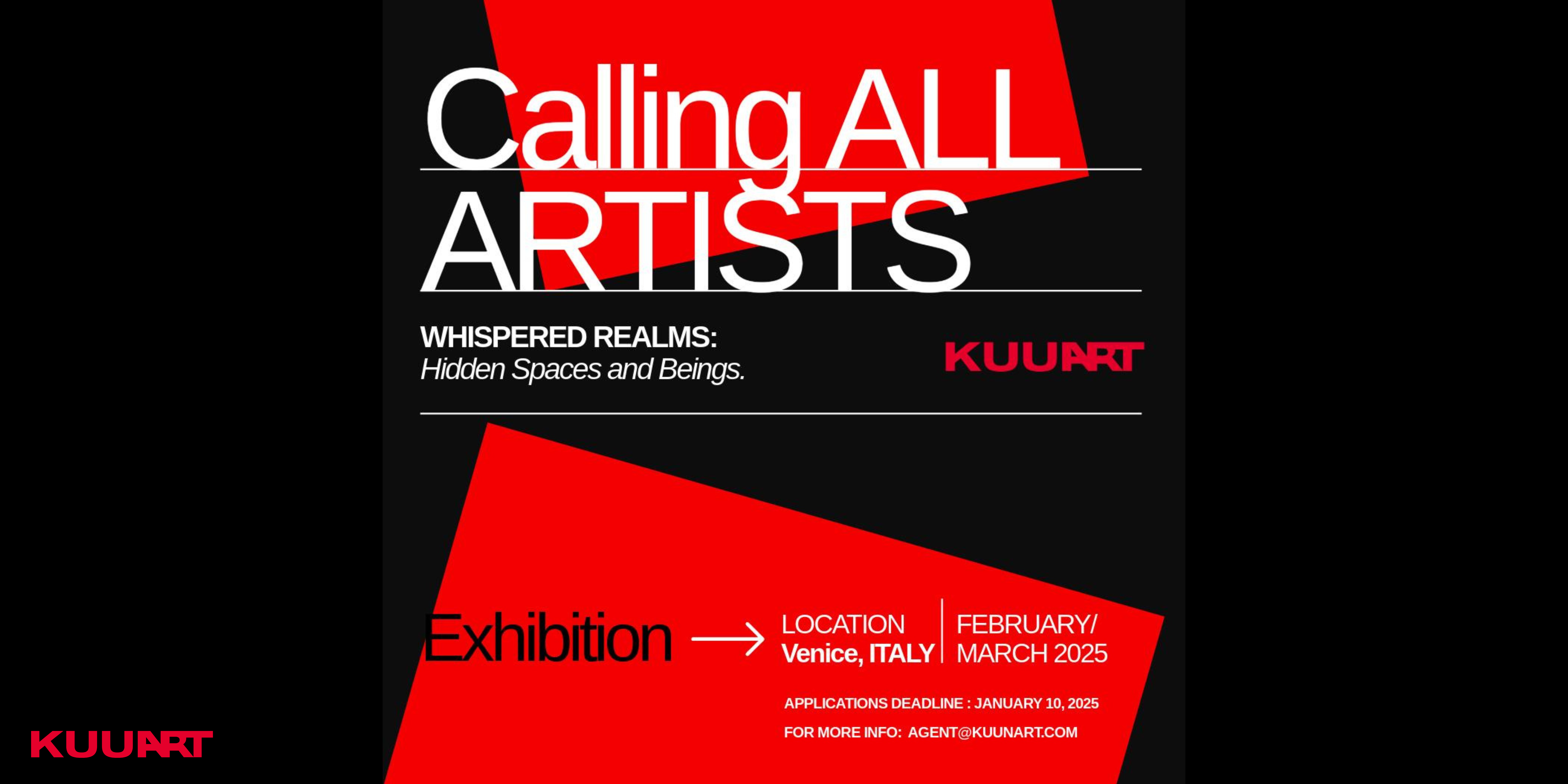 kuunart venice exhibition banner